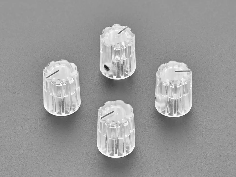 Clear Micro Potentiometer Knob - 4 Pack 1