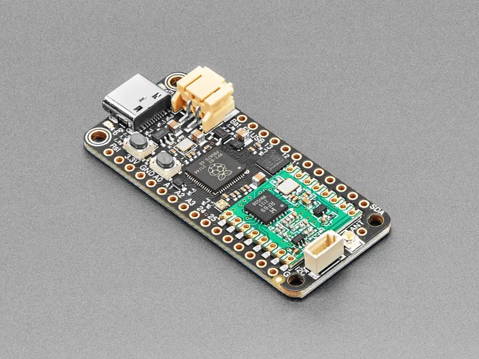 Adafruit Feather Rp2040 Rfm69 Packet Radio - 868 Or 915Mhz - Radiofruit And Stemma Qt 1