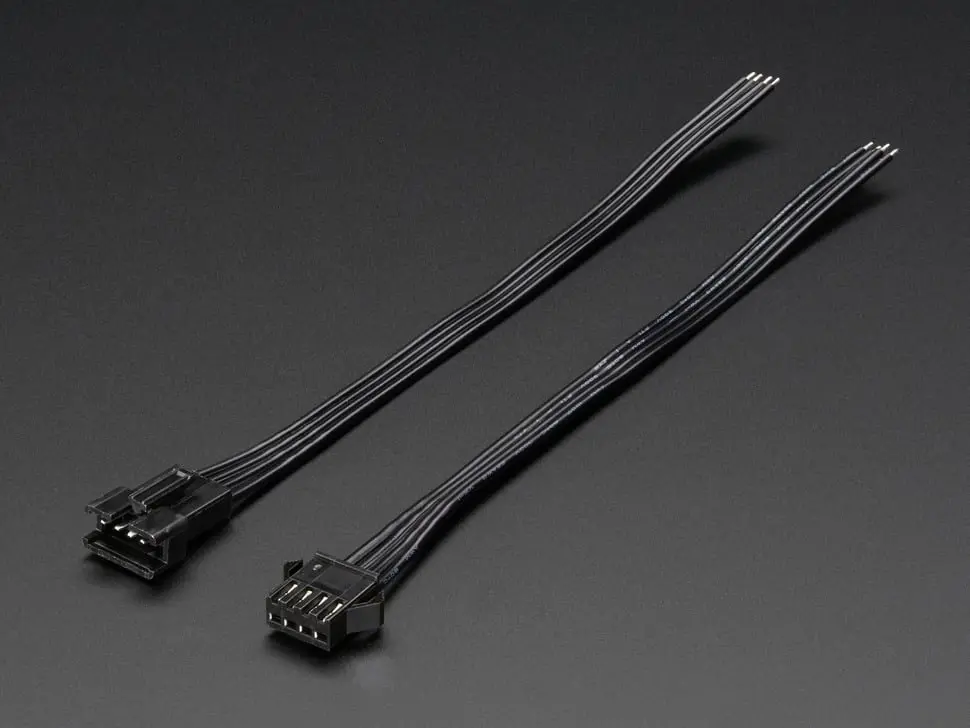 4-Pin Jst Sm Plug And Receptacle Cable Set 1