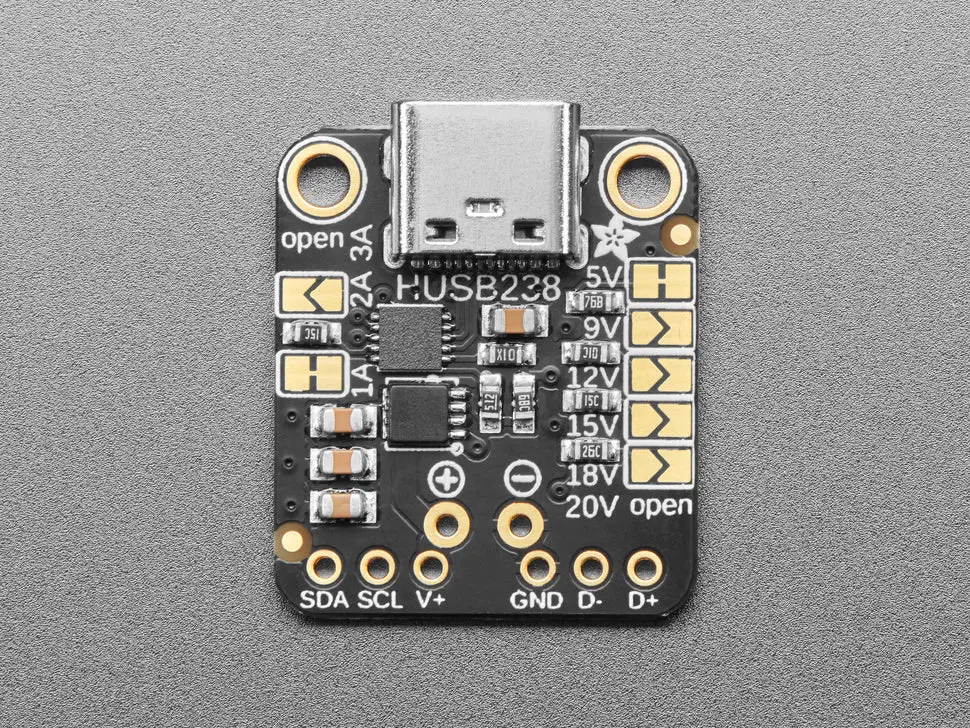Adafruit Usb Type C Power Delivery Dummy Breakout - I2c Or Fixed - Husb238 1