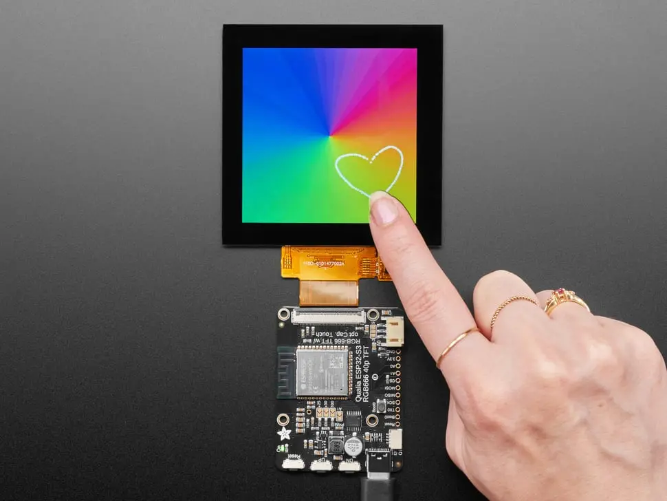 Square Rgb 666 Ttl Tft Display - 3.4" 480X480 With Touchscreen - Tl034wvs05ct-B1477a 1