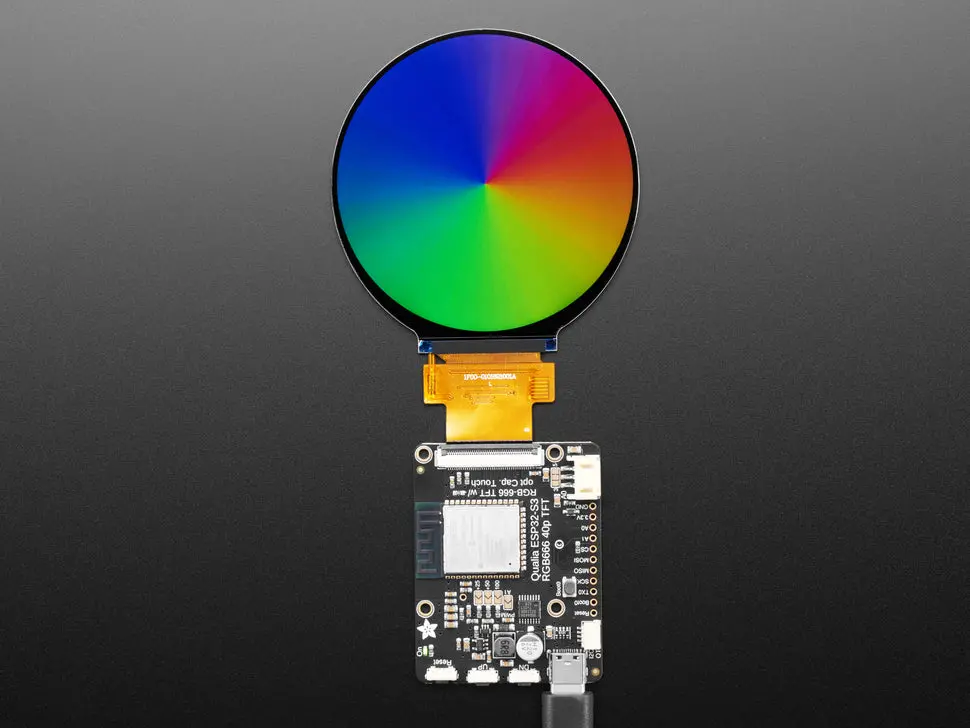 Round Rgb 666 Ttl Tft Display - 2.8" 480X480 - No Touch - Tl028wvc01-B1621a 1