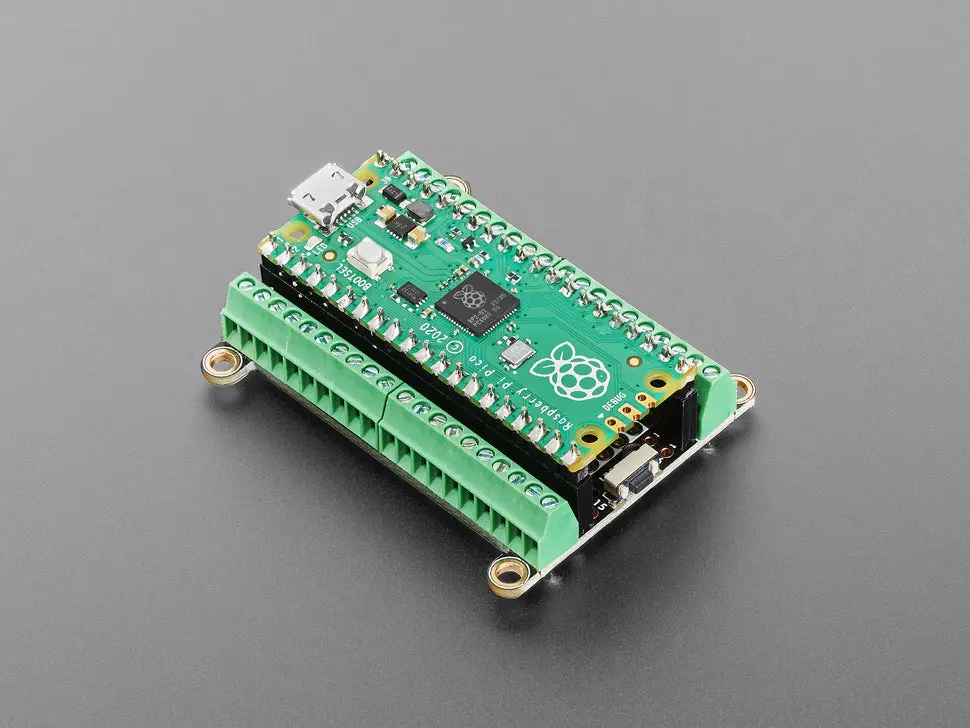 Adafruit Terminal Picowbell For Pico With Pre-Soldered Sockets - Reset Button & Stemma Qt 1