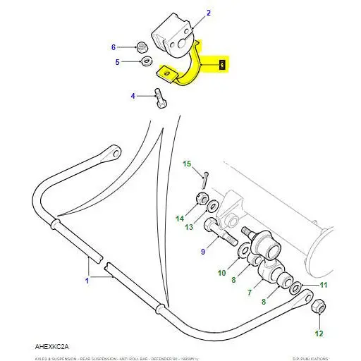 Rear Sway Bar Bushing Bracket 1