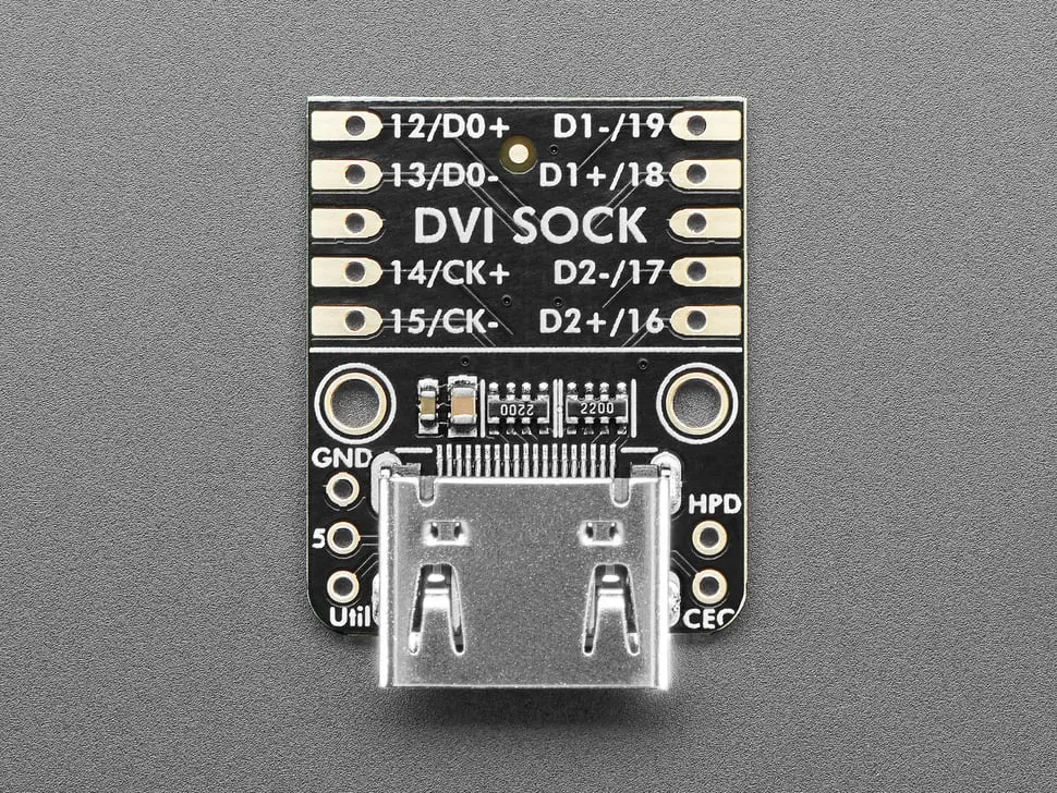 Adafruit Dvi Sock For Pico - Works With Hdmi Displays 1