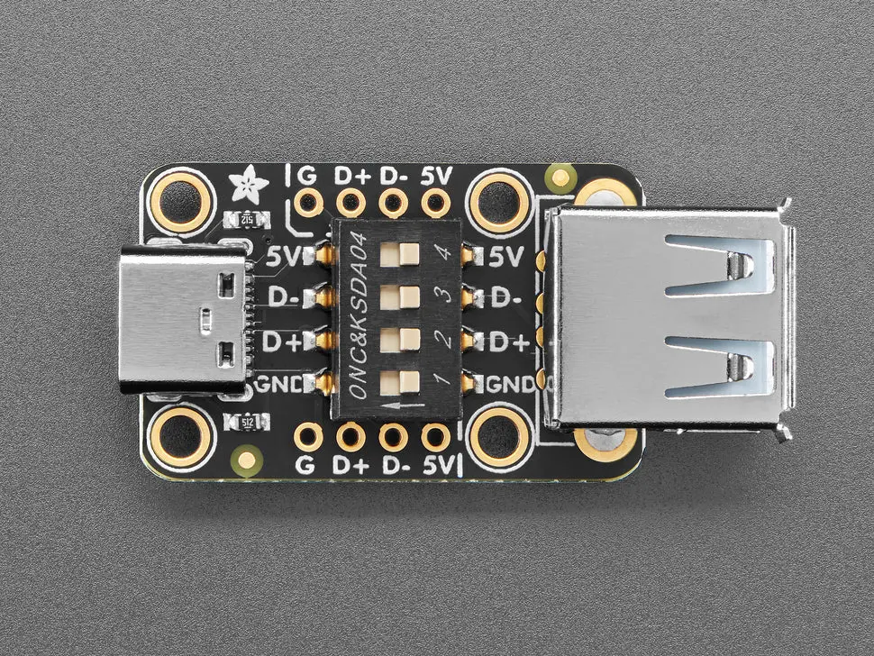 Adafruit Switchable Usb Type A To C Breakout Board 2