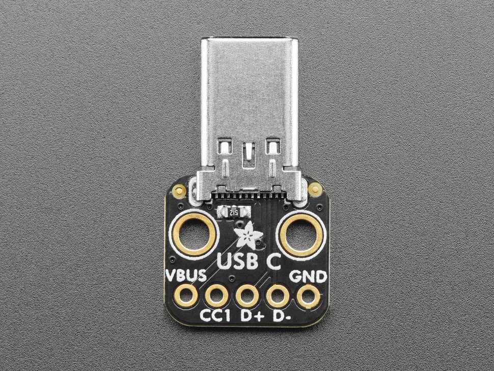 Interface Development Tools Adafruit Usb Type C Plug Breakout 1