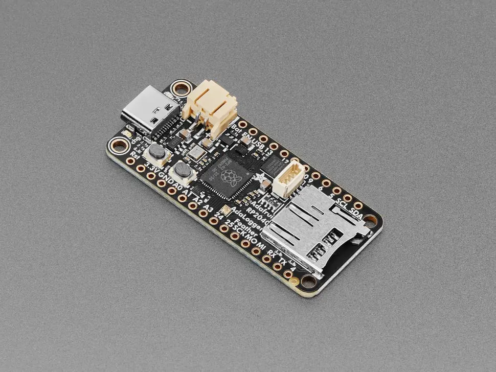 Adafruit Feather Rp2040 Adalogger - 8Mb Flash With Microsd Card - Stemma Qt / Qwiic 1