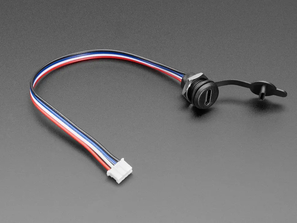 Usb-C Screw Panel Mount To 4Pin Jst Ph Cable 1