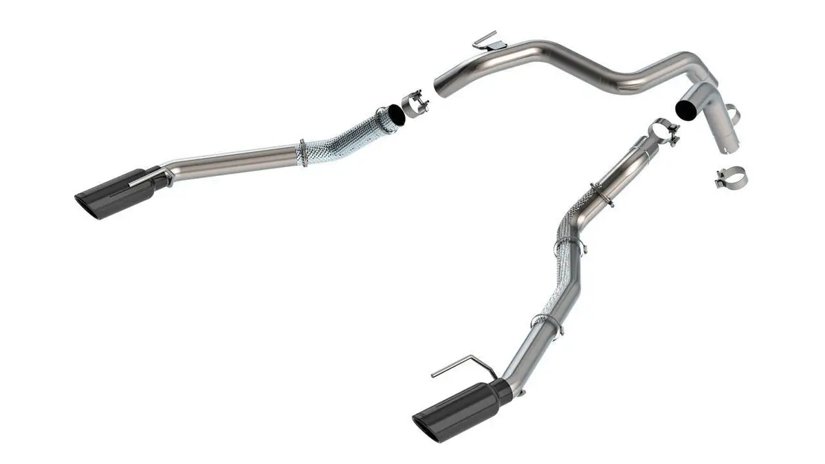 Borla 24-25 Ford Ranger Raptor 2.75In Tailpipe Kit 4In Tip - Brawler Ceramic Black 1