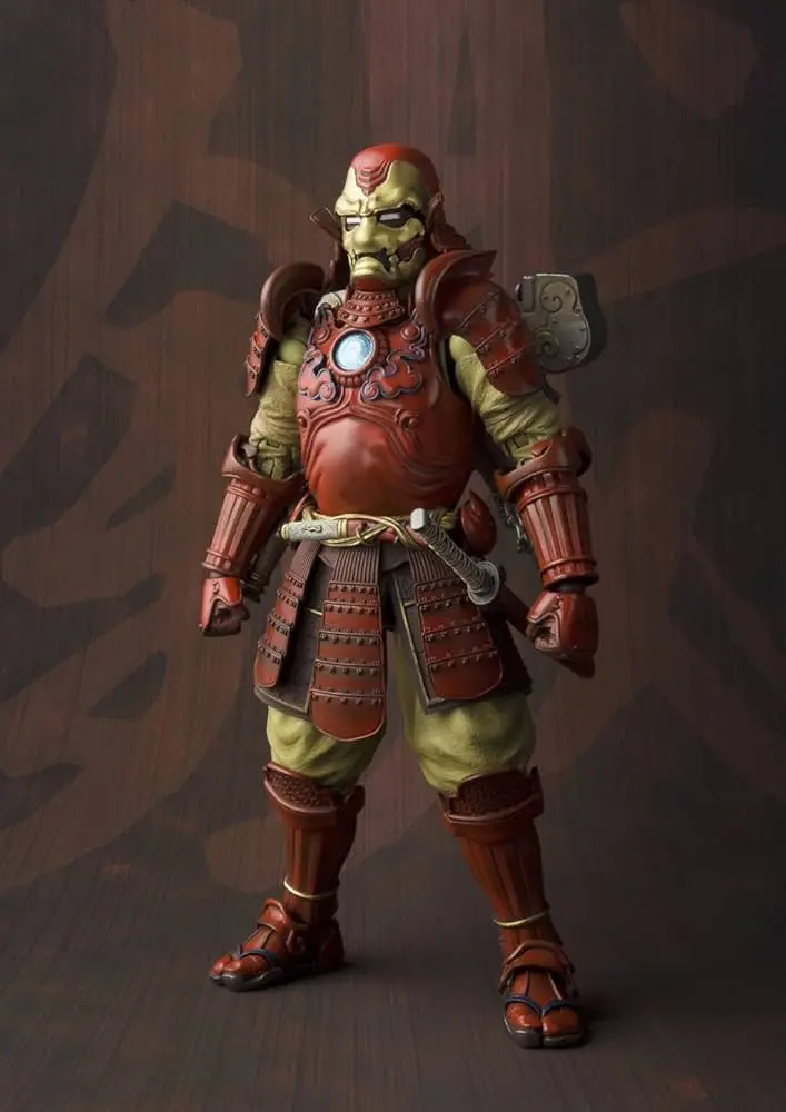 (Open Box / Never Displayed) Marvel Meisho Manga Realization Samurai Iron Man Action Figure [Mark 3] 1