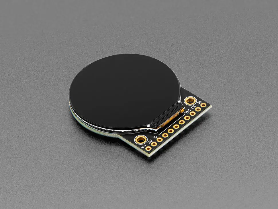 Adafruit 1.28" 240X240 Round Tft Lcd Display With Microsd - Gc9a01a With Eyespi Connector 1