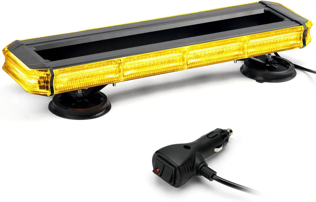 Xprite Led 150 Rooftop Emergency Strobe Light Bar W/Control Panel Magnetic Base 1