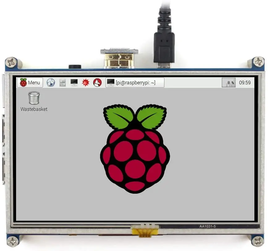 5" Hdmi Lcd (A) (800X480), Tft Resistive Touch Screen Lcd 1
