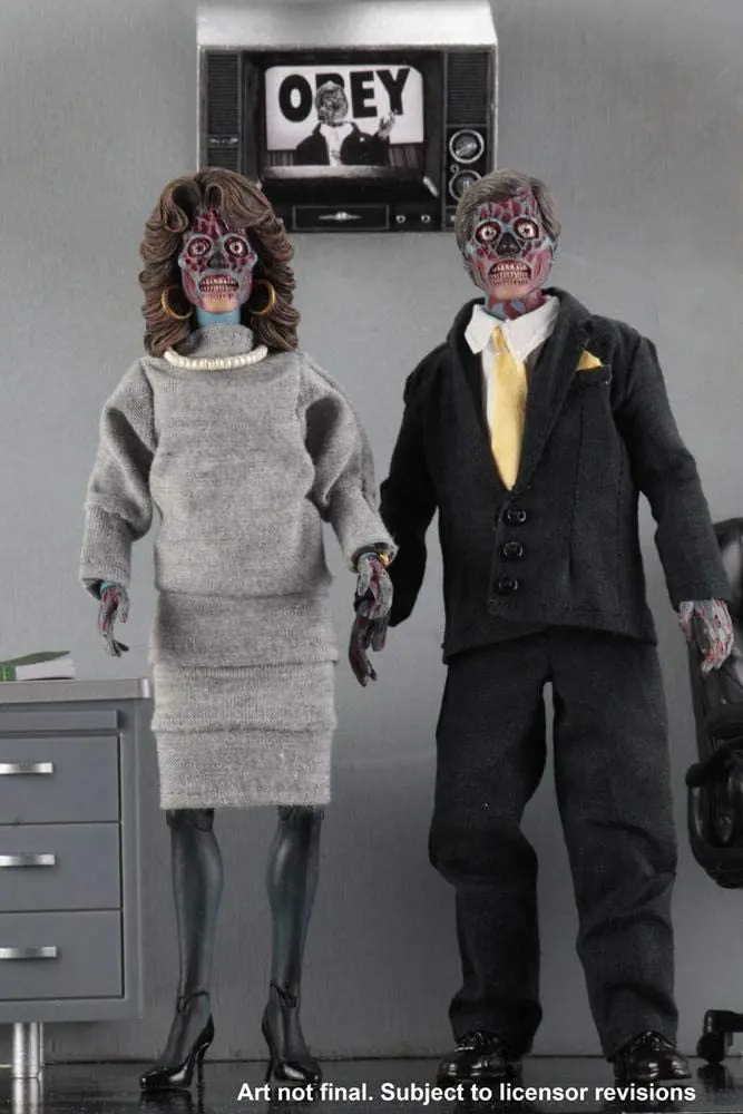 Neca They Live: Aliens 8 Inch Retro Action Figure 2 Pack 1