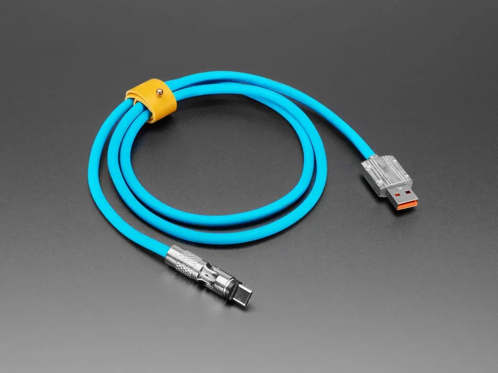 Blue Usb Type C To Usb A Cable With 540 Degree Rotating End - 1 Meter 1