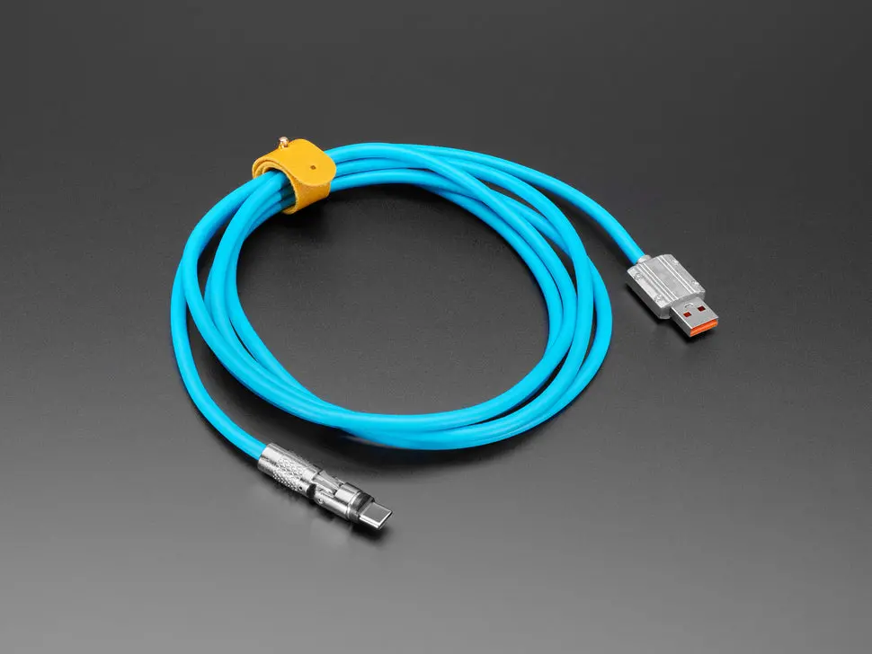 Blue Usb Type C To Usb A Cable With 540 Degree Rotating End - 2 Meter Long 1