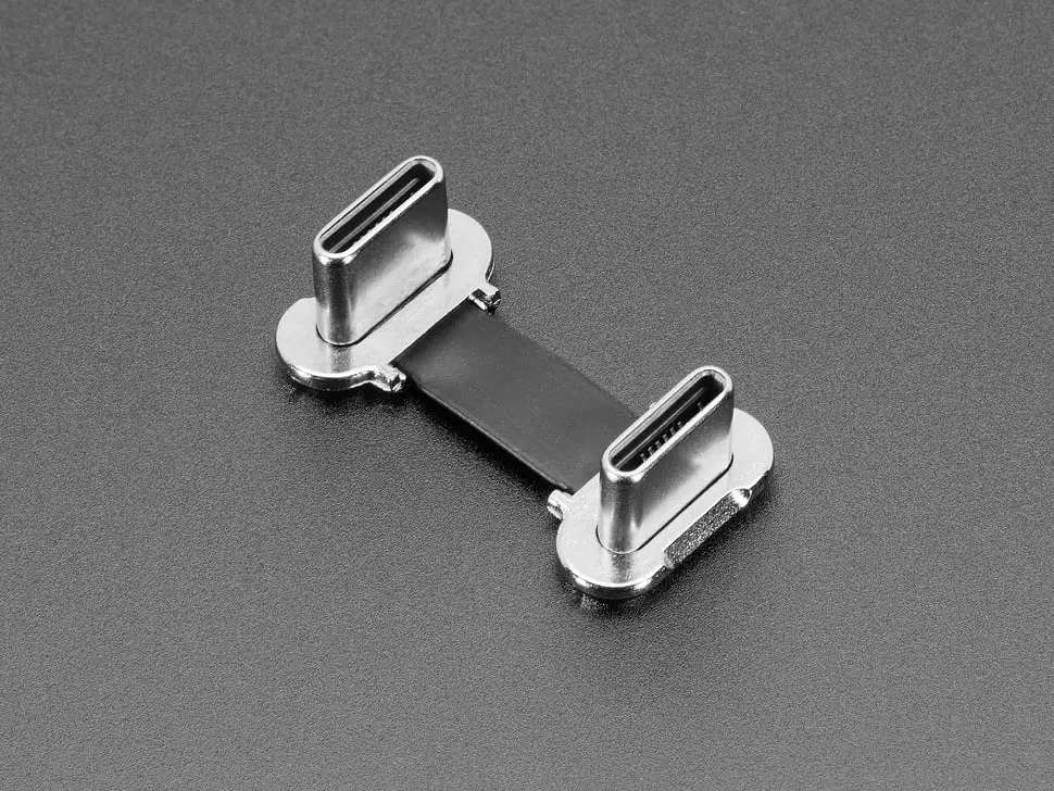 Slim Right Angle Usb C To Usb C Cable - 23Mm 1