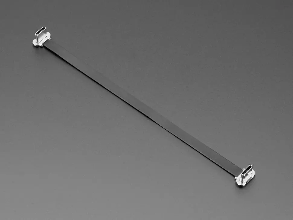 Slim Right Angle Usb C To Usb C Cable - 150Mm 1