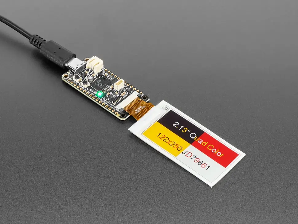 2.13" 250X122 Quad-Color Eink / Epaper Bare Display 1