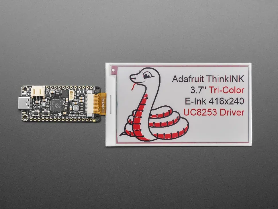 3.7" 416X240 Tri-Color Red / Black / White Eink Bare Display - Uc8253 Chipset 1