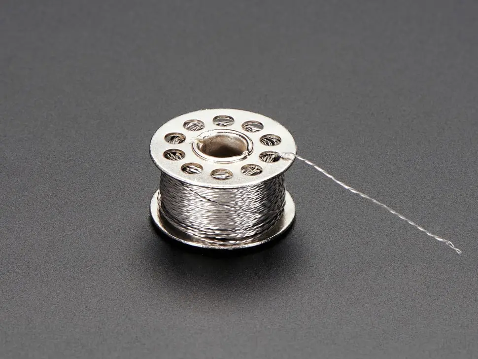 Stainless Thin Conductive Thread - 2 Ply - 23 Meter/76 Ft 1
