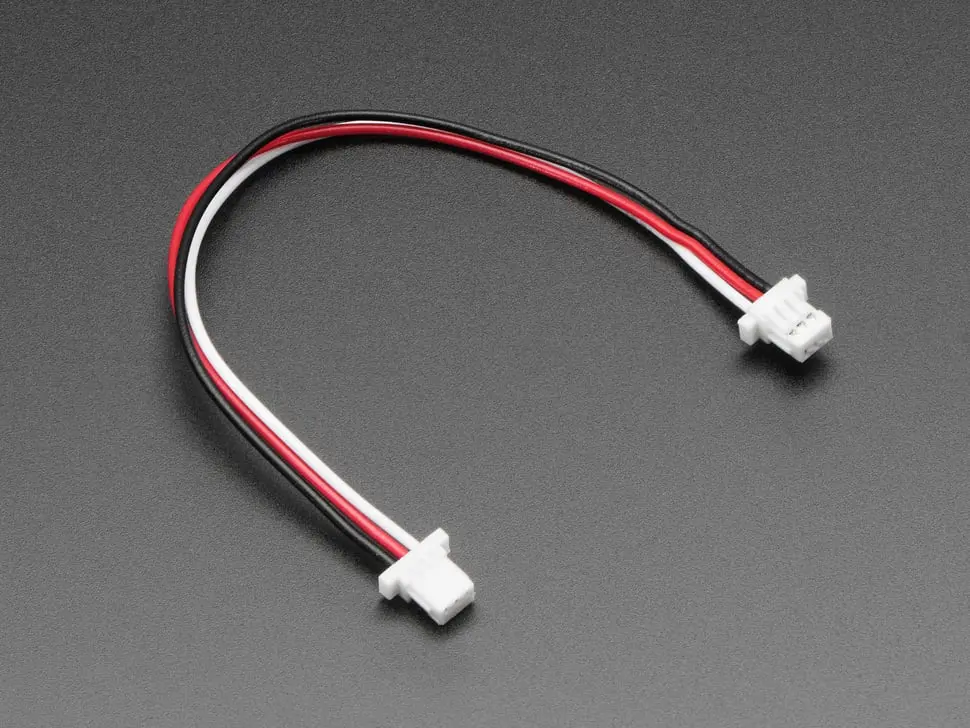 Jst Sh Compatible 1Mm Pitch 3-Pin Plug-Plug Cable - 100Mm Long 1