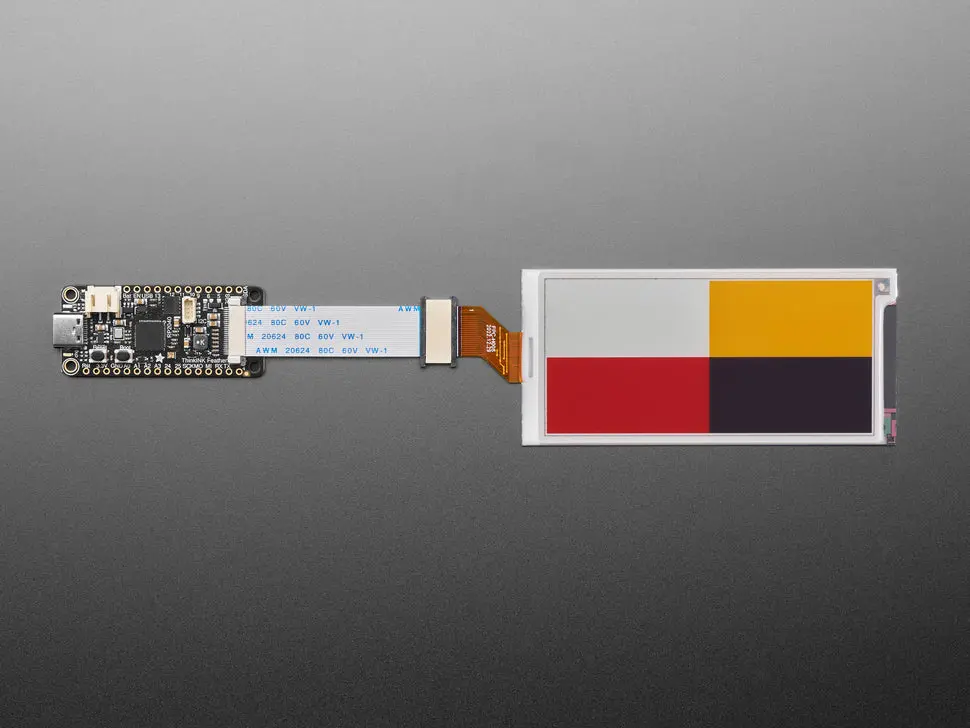 Adafruit 3.52" 340X180 Quad-Color Eink / Epaper Bare Display 1