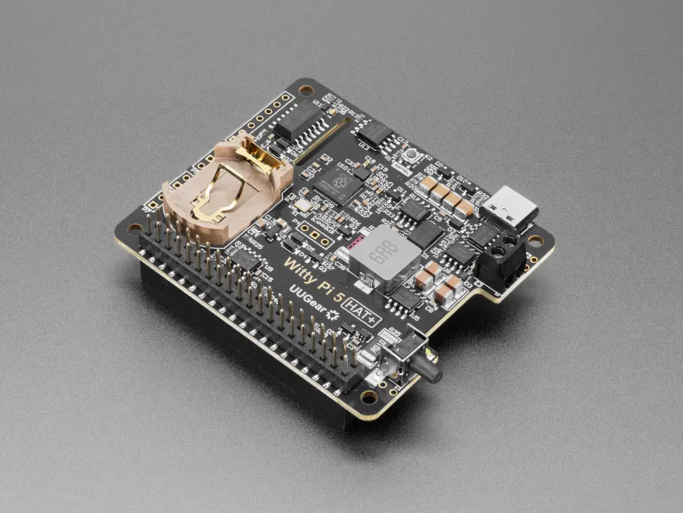 Witty Pi 5 Hat+ - Rtc & Power Management For Raspberry Pi 1
