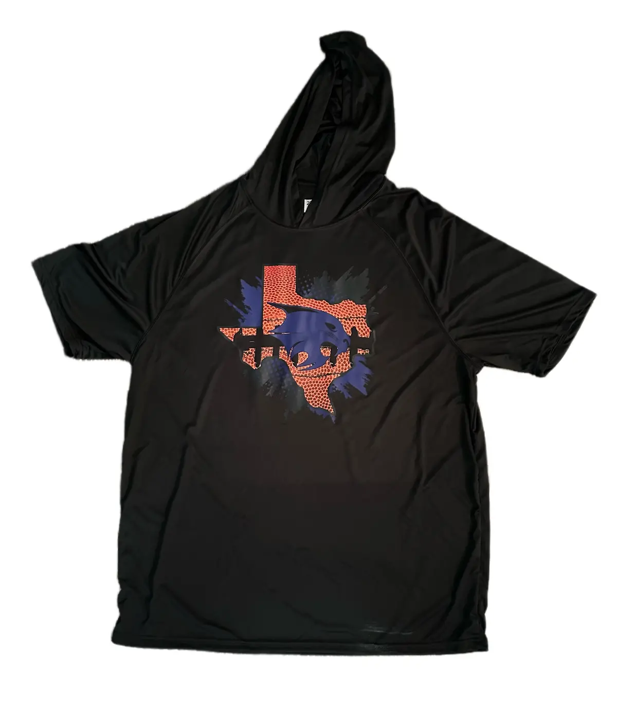 Unisex Bobcat Football Short Sleeve Hooded Shirt (2X) 1