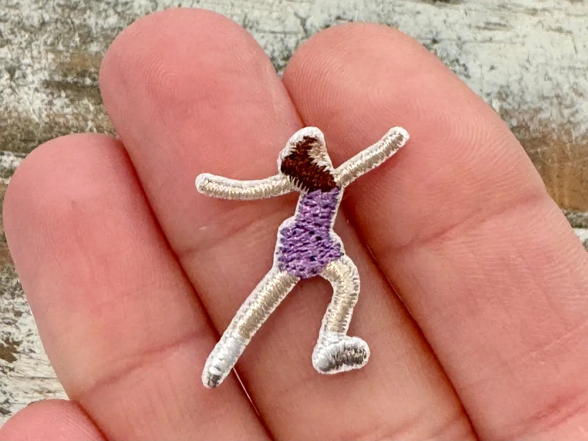 Ice Skating Iron On Patch 1