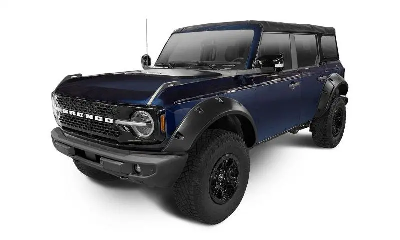 Bushwacker 2021+ Ford Bronco 4-Door Pocket Style Flares 4Pc - Black 1