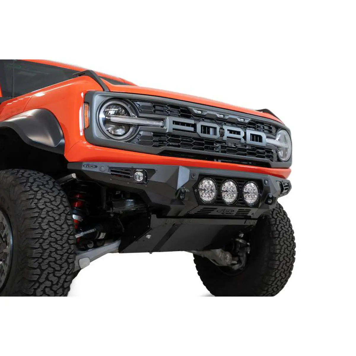 Addictive Desert Designs Bomber Front Bumper (Rigid) For 2022+ Ford Bronco Raptor | F260014130103 1