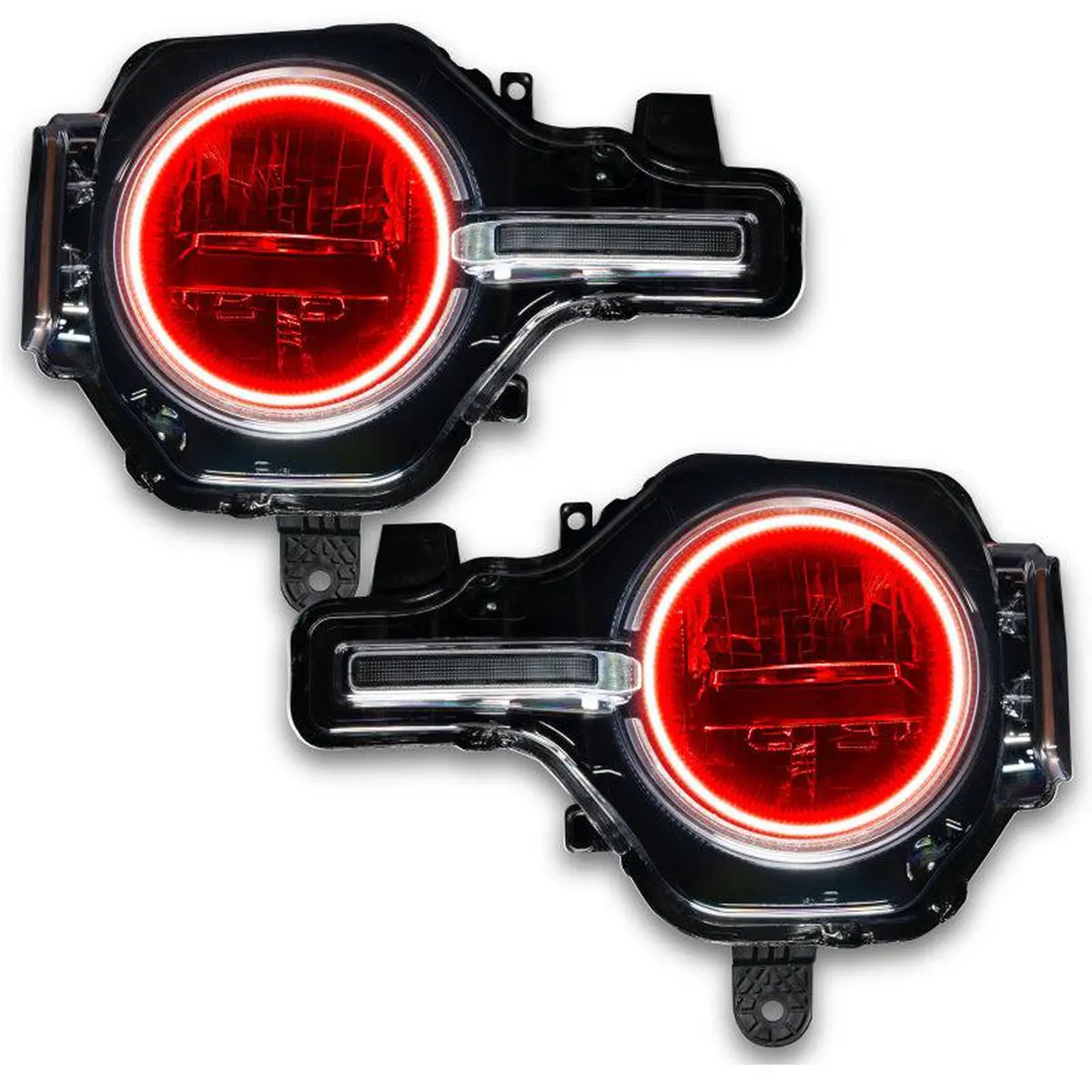 Oracle Base Headlight Led Halo Kit - Colorshift - W/ Simple Controller For 2021+ Ford Bronco 1