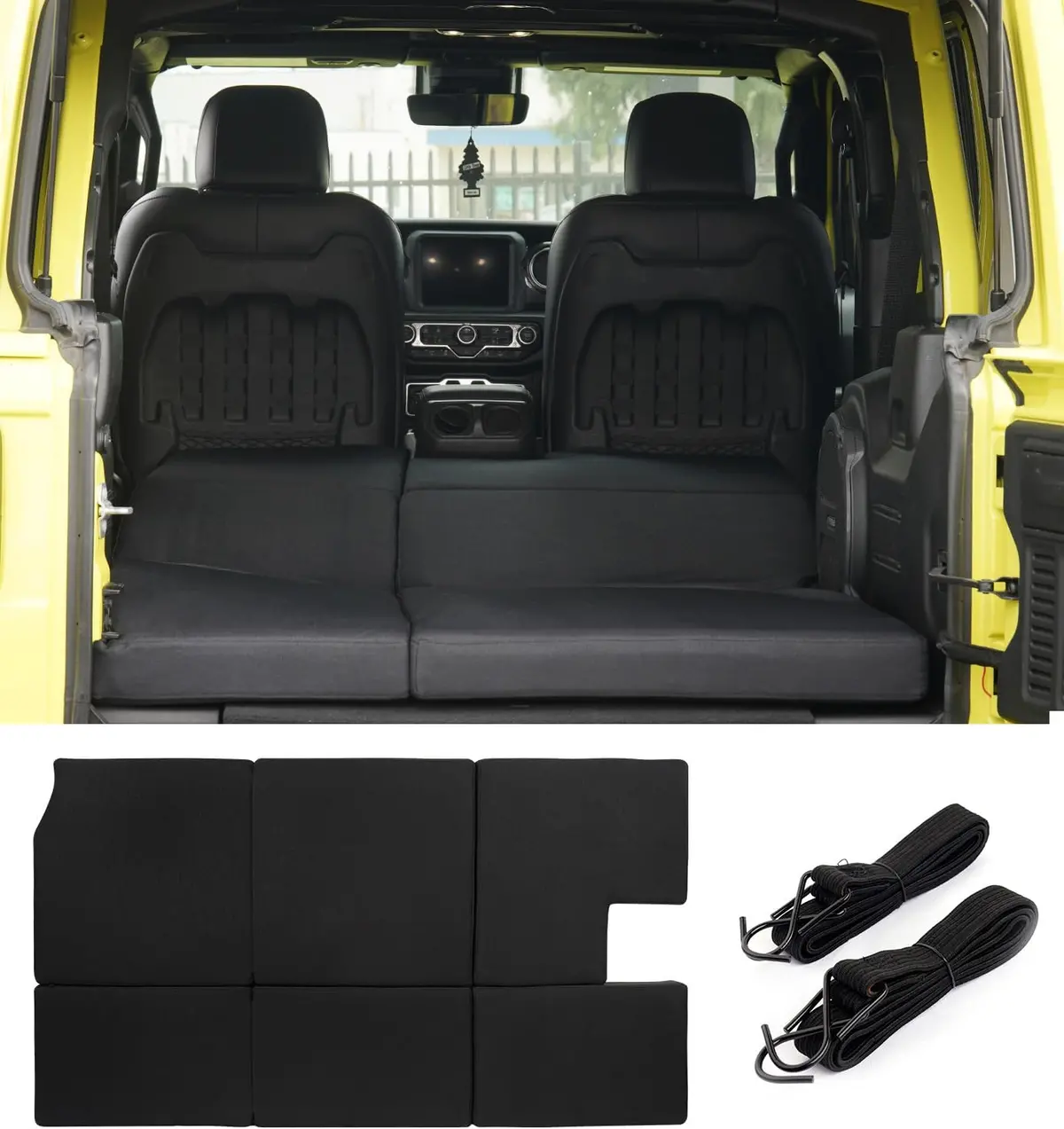 Upgraded 3" Foldable Trunk Sleeping Platform For 2018-2025 Jeep Wrangler Jl 4 Door 1