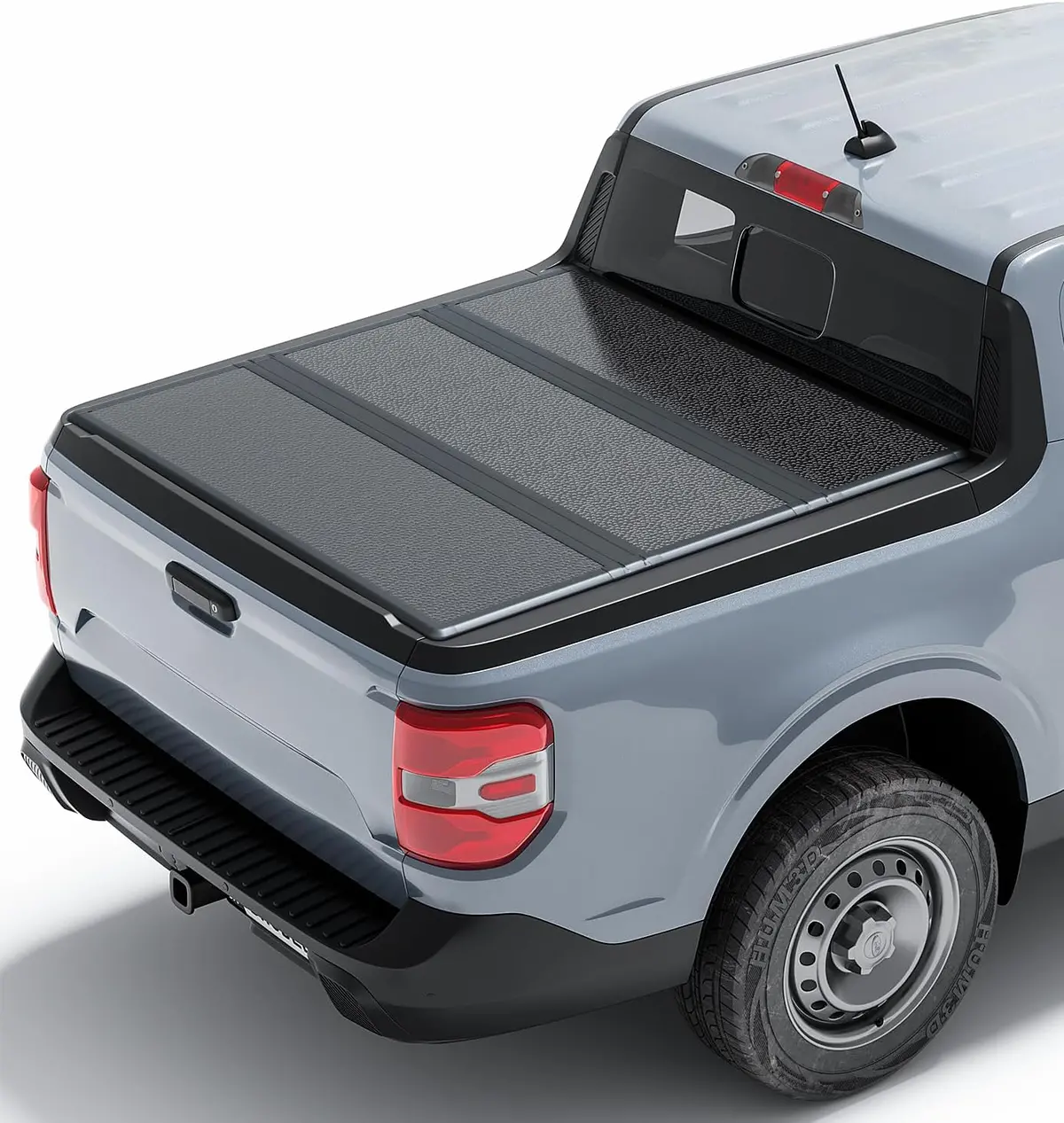 4.6Ft Frp Hard Tri-Fold Truck Bed Tonneau Cover For 2022-2026 Ford Maverick 1