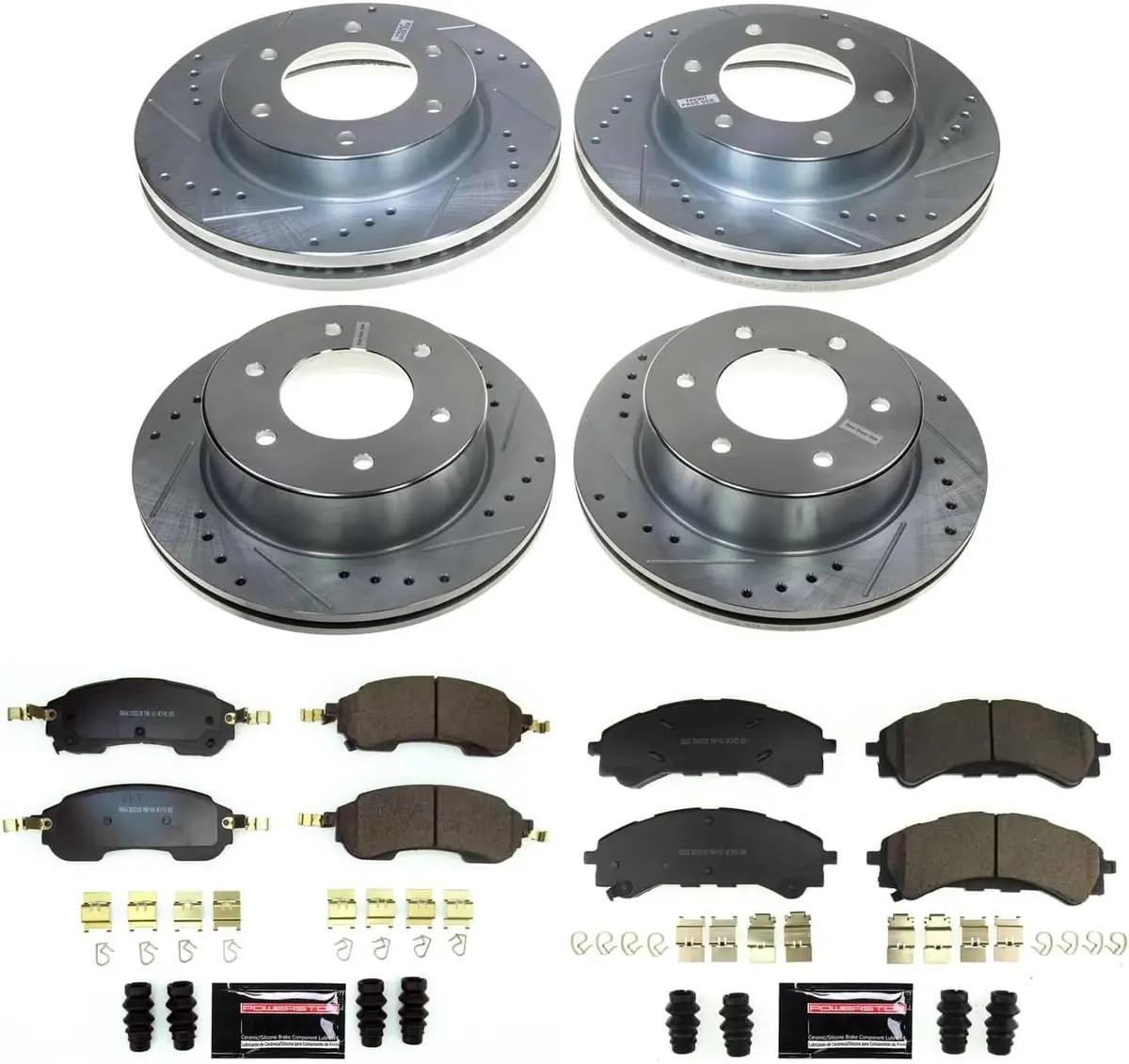 Power Stop Front And Rear Z23 Evolution Brake Kit 21-24 Ford Bronco | K8802 1