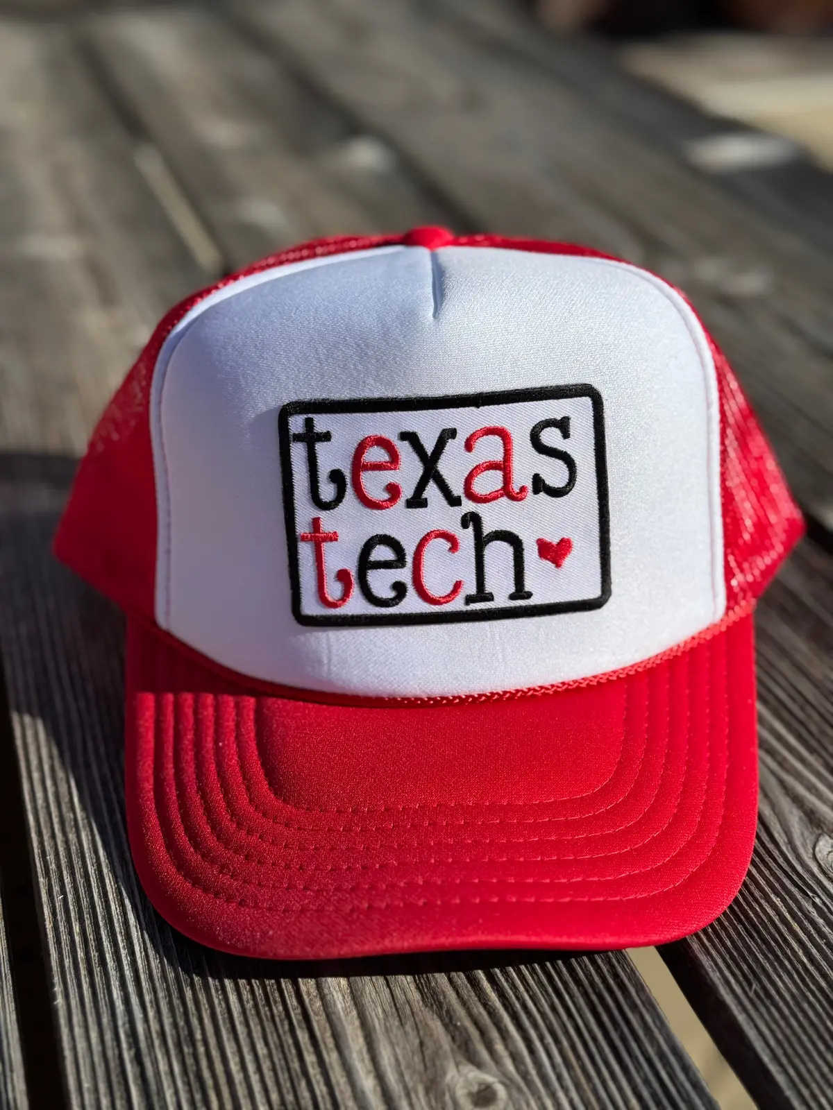 Texas Tech Patch Trucker Hat 1