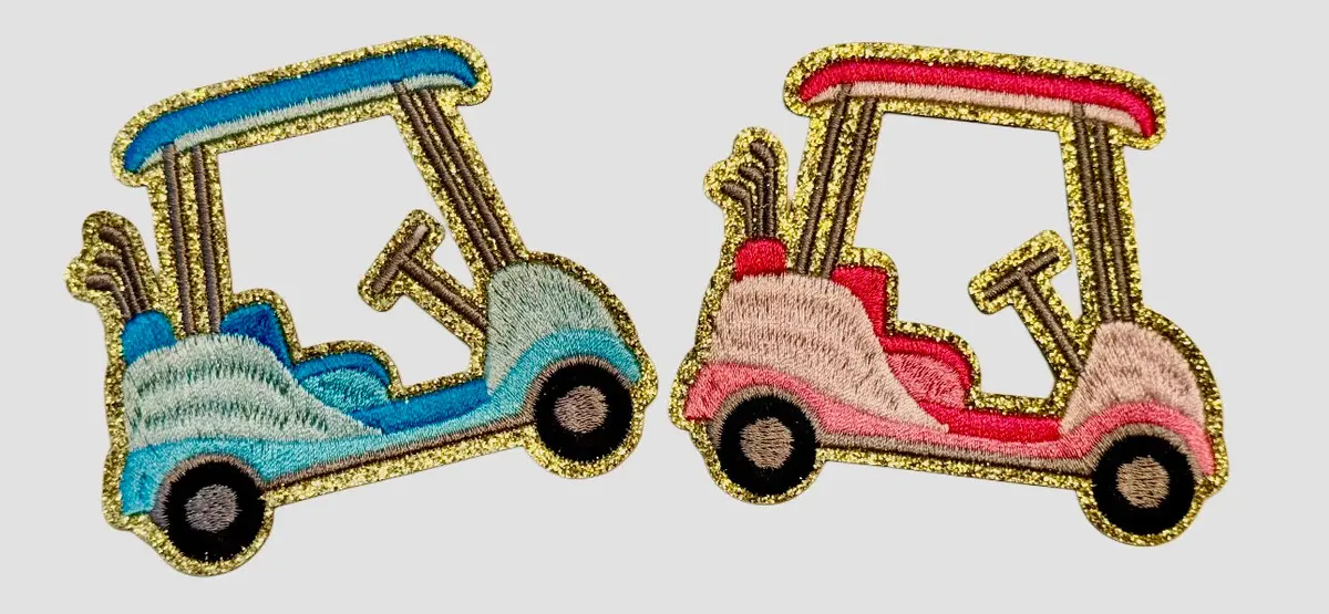 Golf Cart Iron On Patches 1