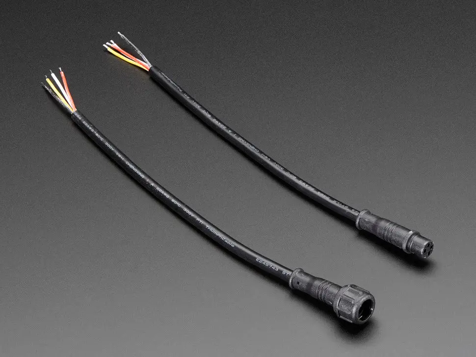 Waterproof Polarized 4-Wire Cable Set 1
