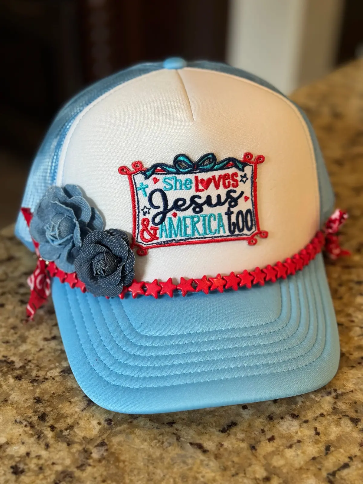 She Loves Jesus And America Too Hat 1
