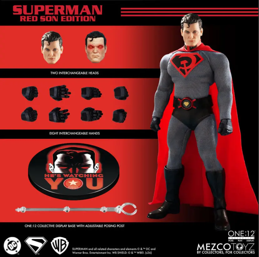 Pre-Order (Deposit) - Mezco One12 Superman Red Son Edition Figure 1