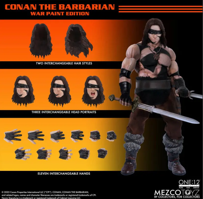 Pre-Order (Deposit) - Mezco One12 Conan The Barbarian (Warpaint) 6-Inch Figure 1