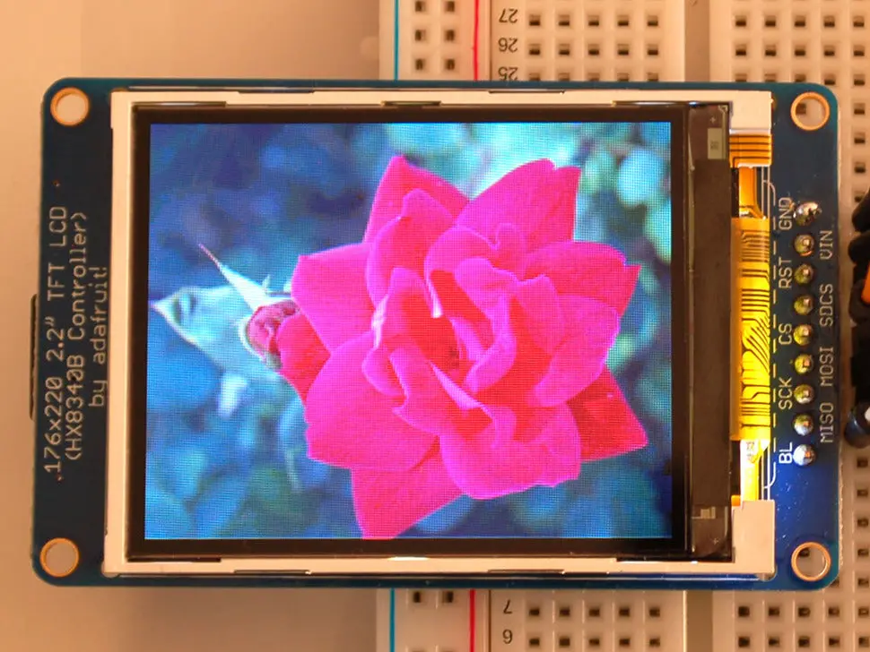 2.2" 18-Bit Color Tft Lcd Display With Microsd Card Breakout - Hx8340bn 1