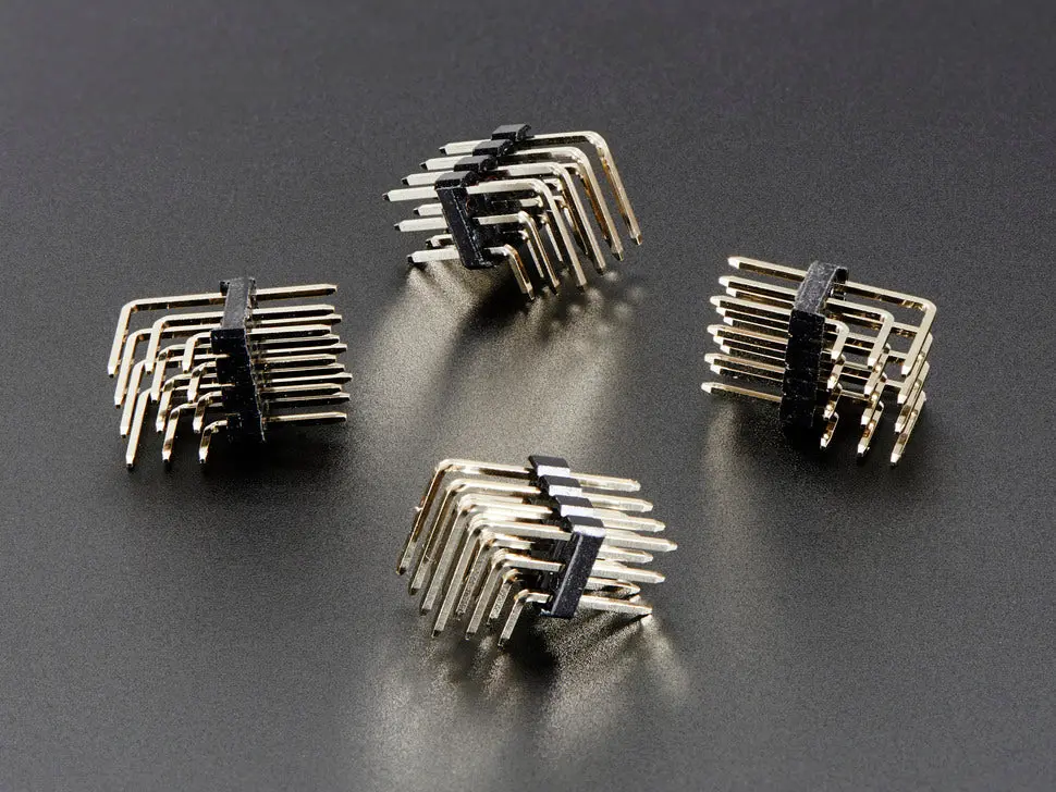 3X4 Right Angle Male Header - 4 Pack 1