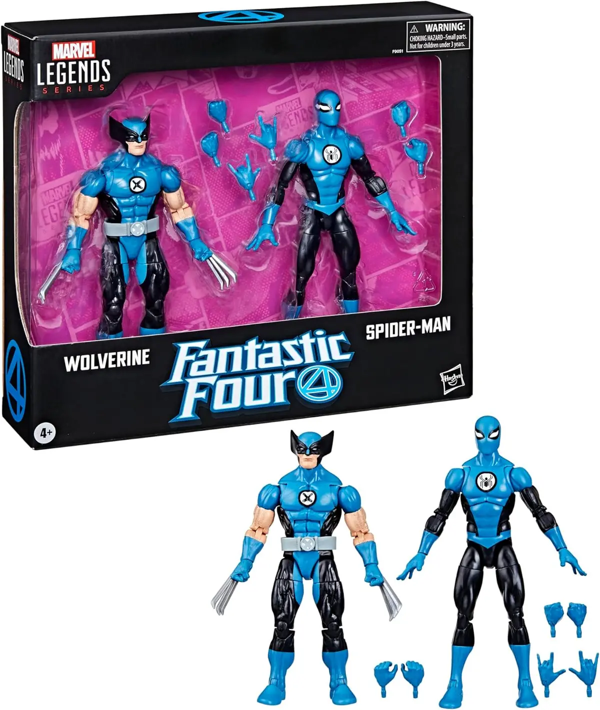 Marvel Legends Spider-Man & Wolverine (Fantastic Four Deco) Two-Pack 1
