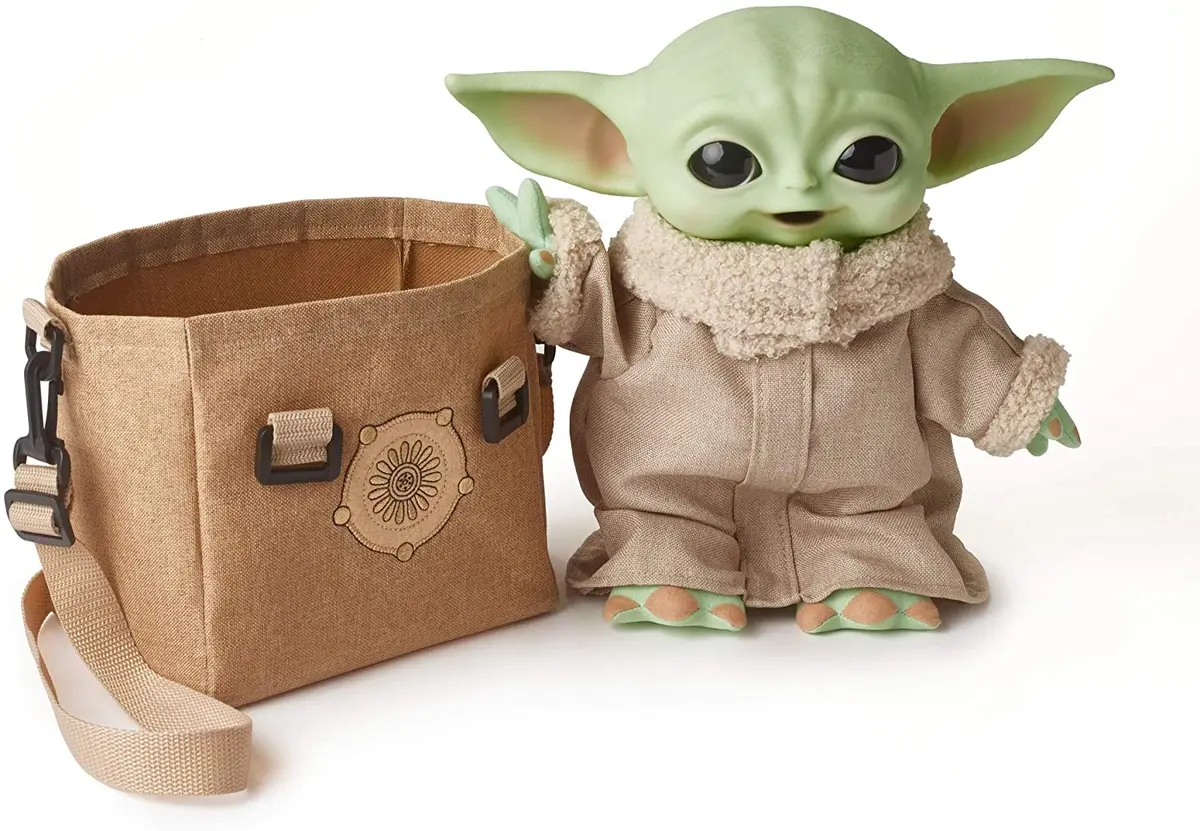 Mattel Star Wars The Child Plush Toy With Talking Sound Effects And Carrying Satchel 1