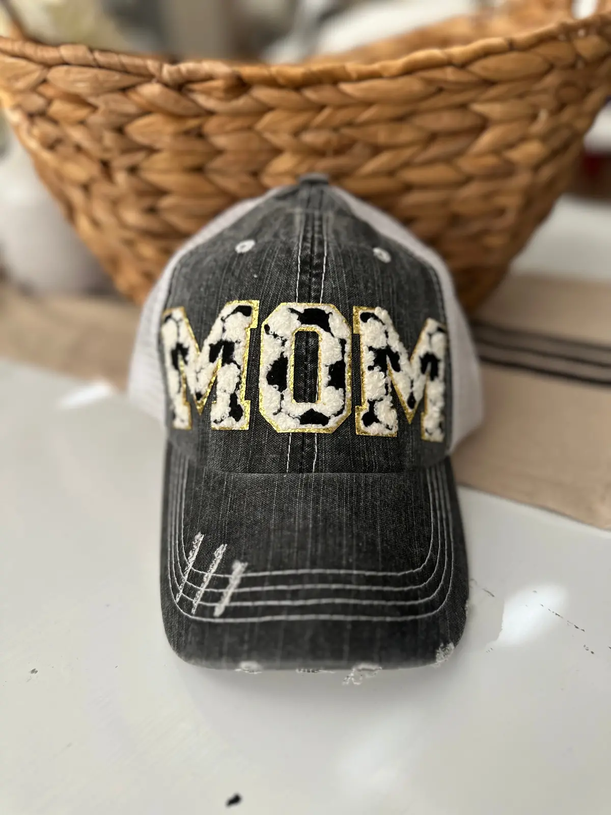 Chenille Patch Soccer Mom Hat 1