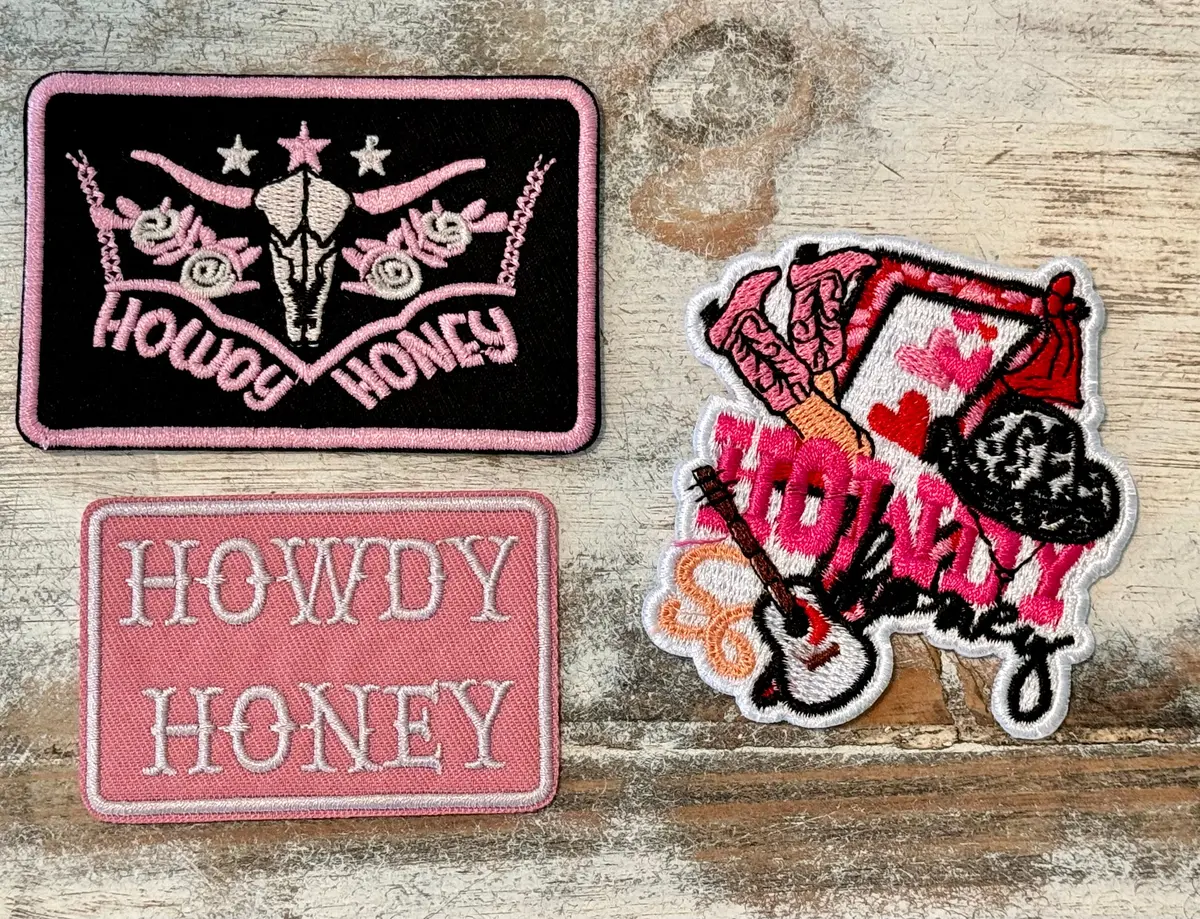 Howdy Honey Iron On Patches 1