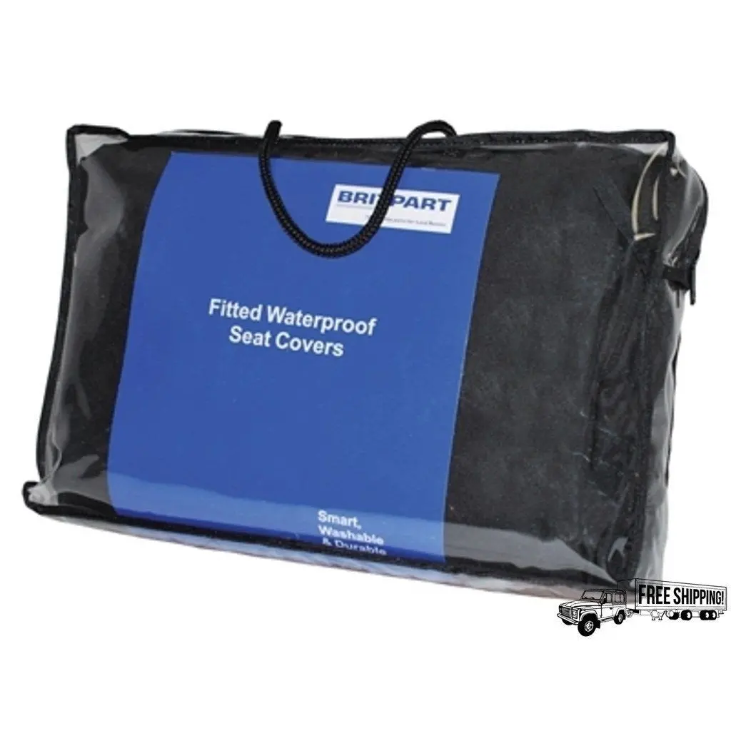 Black Waterproof Front Seat Covers 1